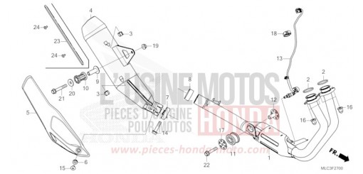 EXHAUST MUFFLER XL750P de 2023